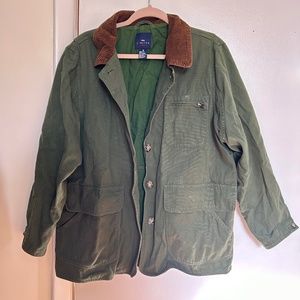 Vintage Green English Garden Coat / Hunting Jacket